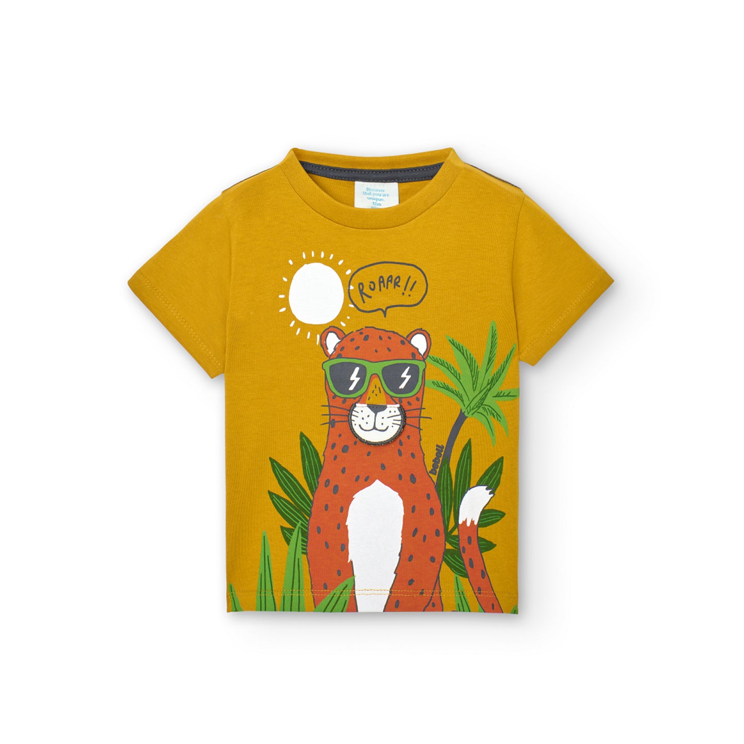T-shirt algodão para bebé menino roaar Boboli