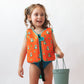 Colete flutuador de piscina/praia para bebé e criança - Laranja