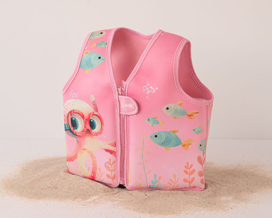 Colete de flutuação para bebés e crianças - Kiokids Rosa