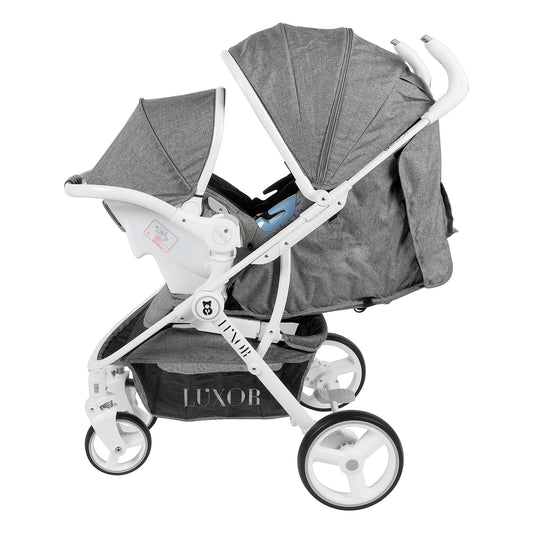 Carrinho de bebé + cadeira auto - Duo Luxor - Ursitos