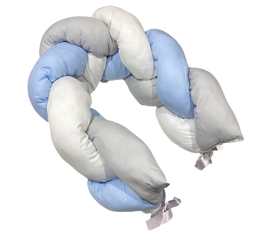 Protective Braid for Plain Baby Crib with Satin Bow