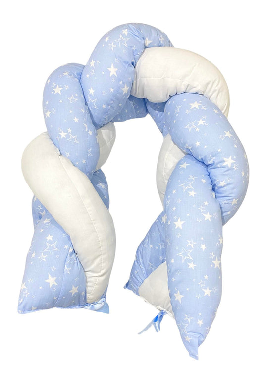 Protective Braid for Baby Crib Stars with Satin Bow