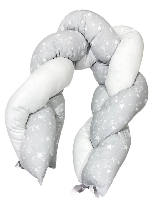 Protective Braid for Baby Crib Stars with Satin Bow