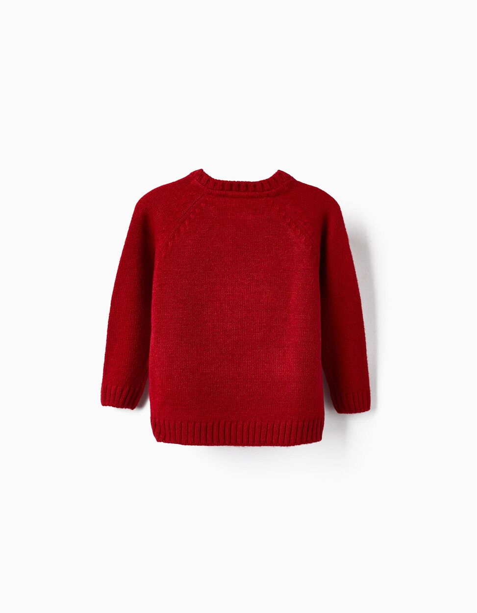 Knit sweater for baby 'reindeer - Christmas', red - Zippy