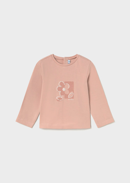 Camisola básica de manga comprida para bebé menina Mayoral em Petit Suisse