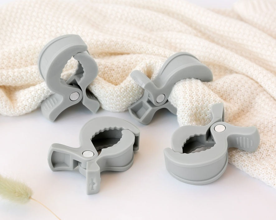 Conjunto de molas para fraldas em cinza x4 - Kiokids