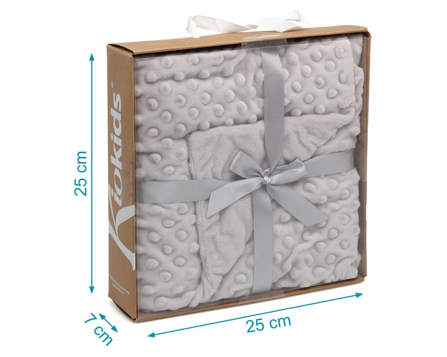 Manta 80X110cms Cinza - Kiokids