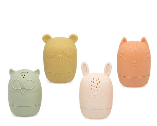 Jogo de 4 animaizinhos para o banho anti-mofo - Kiokids