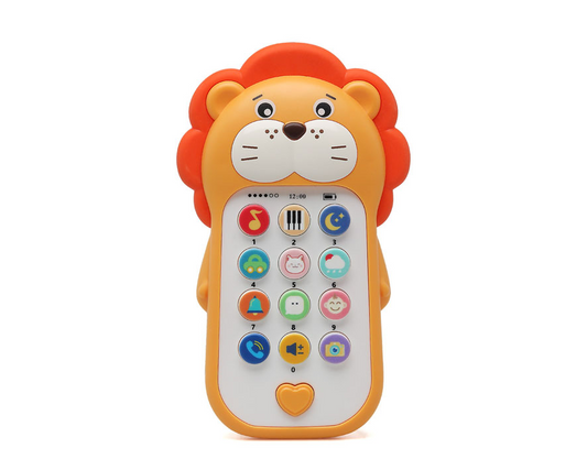 Telefone musical leão com sons de animais - Kiokids