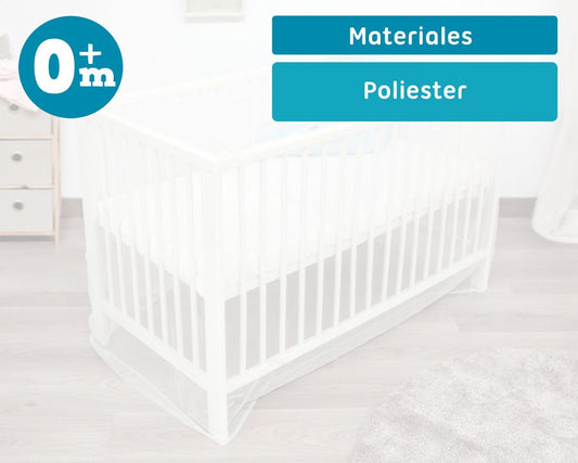 Rede mosquiteira branca para berço - Kiokids
