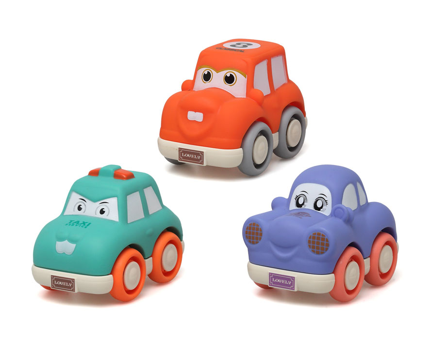 Carrinhos coloridos de fricção - Kiokids