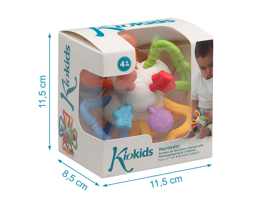 Mordedor sensorial em forma de bola para bebés - Kiokids