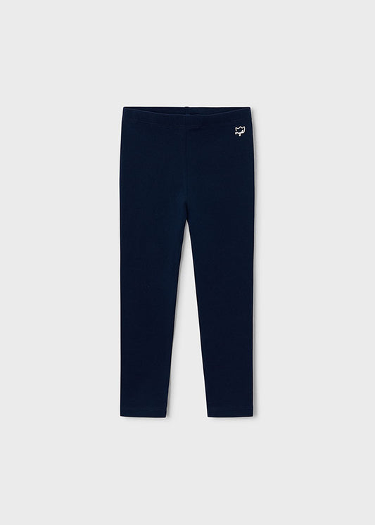 Leggings básicas de elastano para menina Mayoral em Marinho