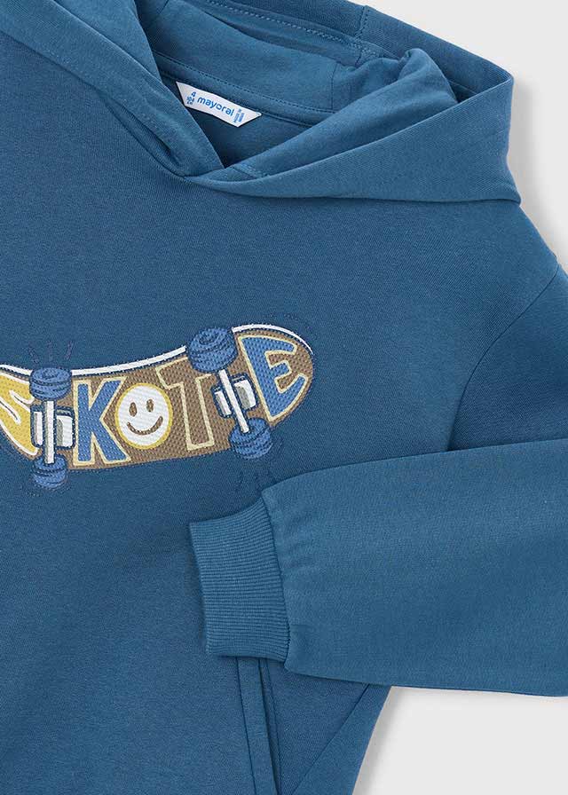 Sweat print relieve para menino Mayoral 4455-56 Glaciar