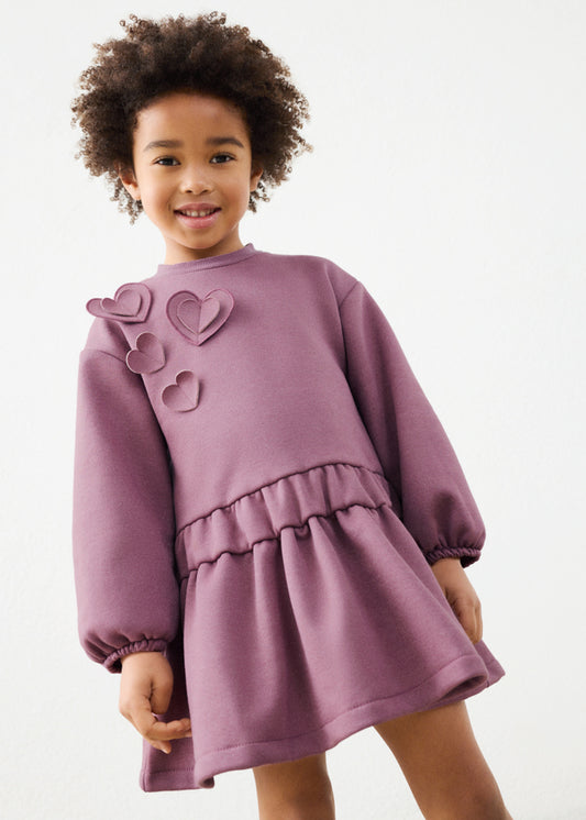 Vestido felpa 3D Mayoral 4911-92 Violeta