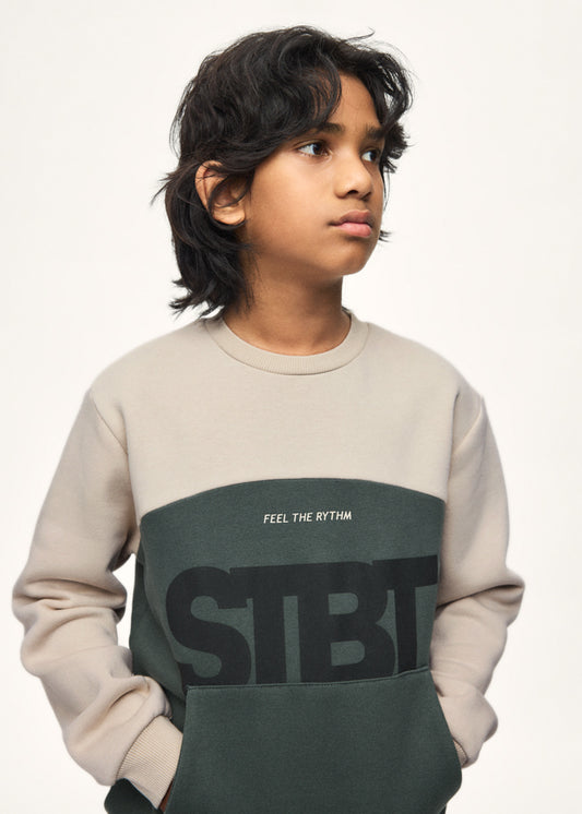 Sweat color block Mayoral 7403-95 Verde