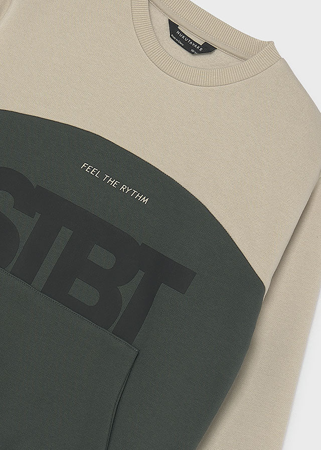 Sweat color block Mayoral 7403-95 Verde