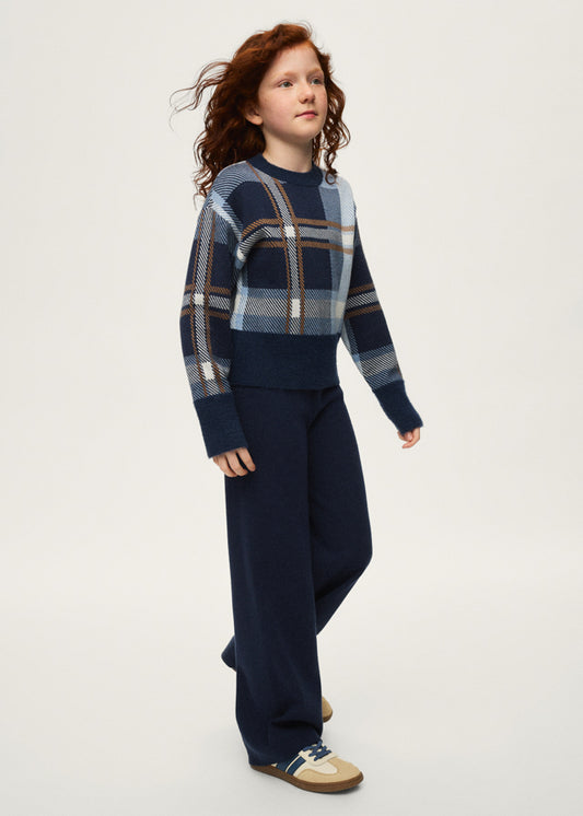 Conjunto de calças em tricô jacquard Mayoral 7532-19 Marinho