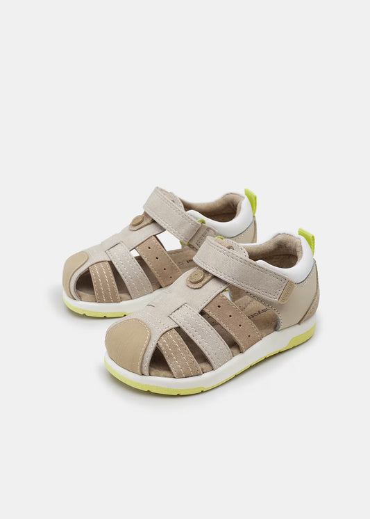 Mayoral sustainable leather sandals for boys