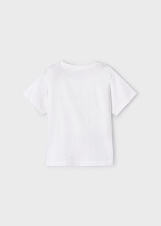T-shirt Better Cotton menino Branco