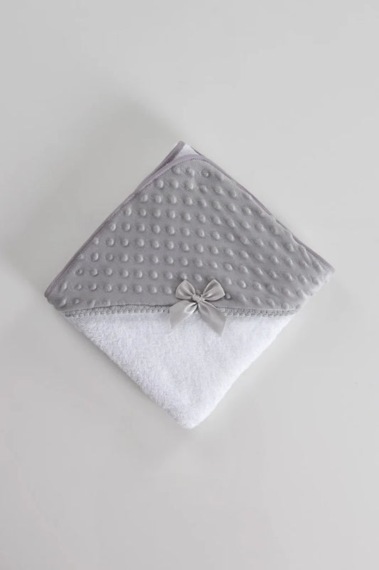 Toalha de banho para Bebé relevo Topitos - 80x80cm