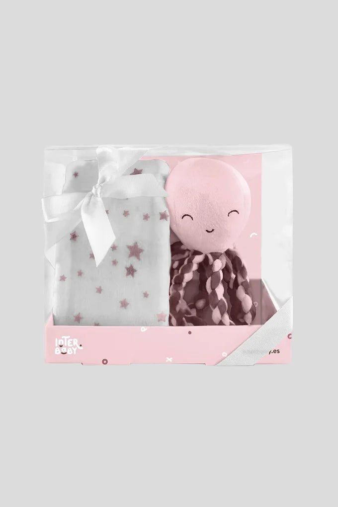 Conjunto Manta + Peluche Polvo para Bebé - Interbaby®