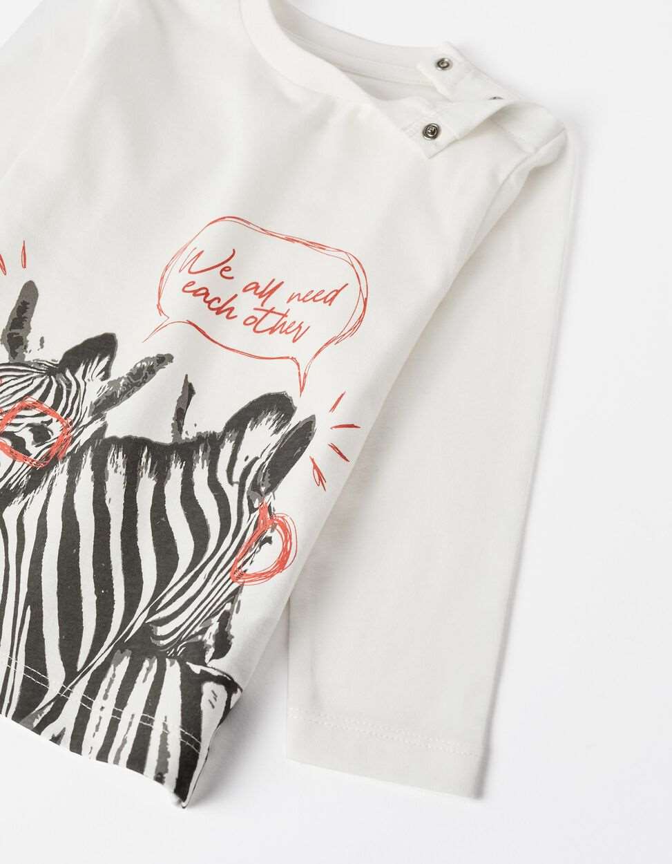 Camisola em algodão para bebé menino 'zebras divertidas' - Zippy