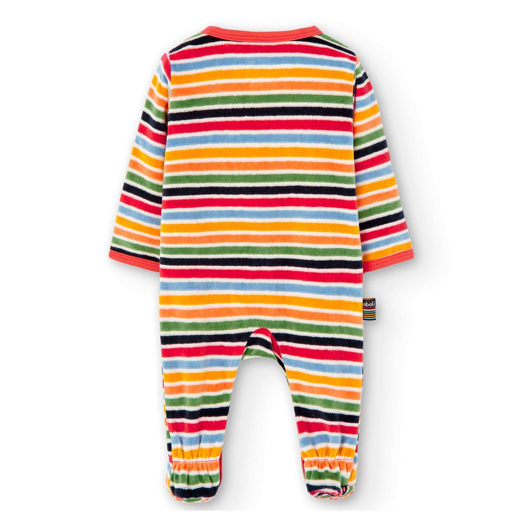 Babygrow veludo às riscas - Boboli