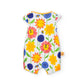 Baby flower print cotton jumpsuit - Boboli