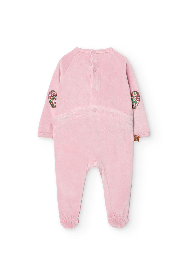 Babygrow veludo para o bebé menina - Boboli