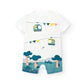 Cotton jumpsuit for baby boy cable car -Boboli