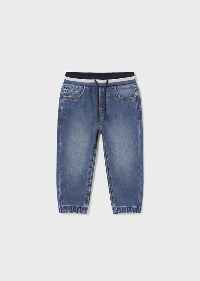 Calça jogger soft denim Base - Mayoral