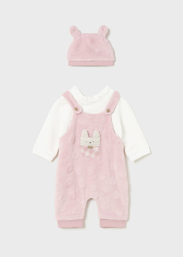 Babygrow com gorro Blush - Mayoral