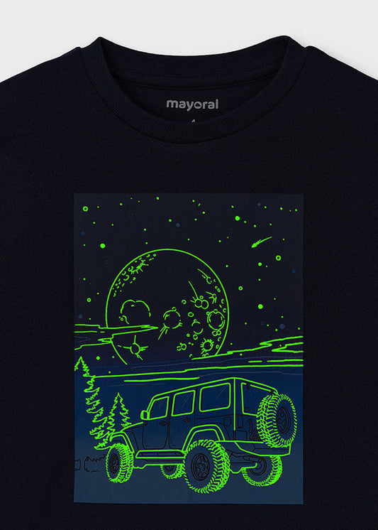 Camisola glow in the dark Blue black - Mayoral