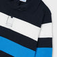 Polo manga comprida cor block Blue black - Mayoral