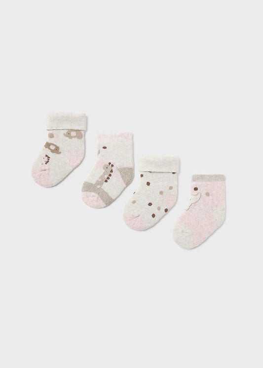 Set 4 Meias Rosa baby-Mayoral