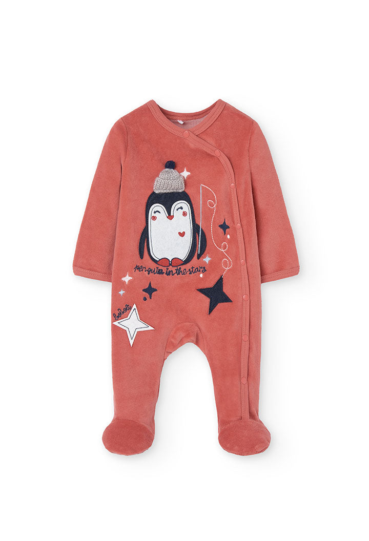 Babygrow veludo para o bebé menina - Boboli