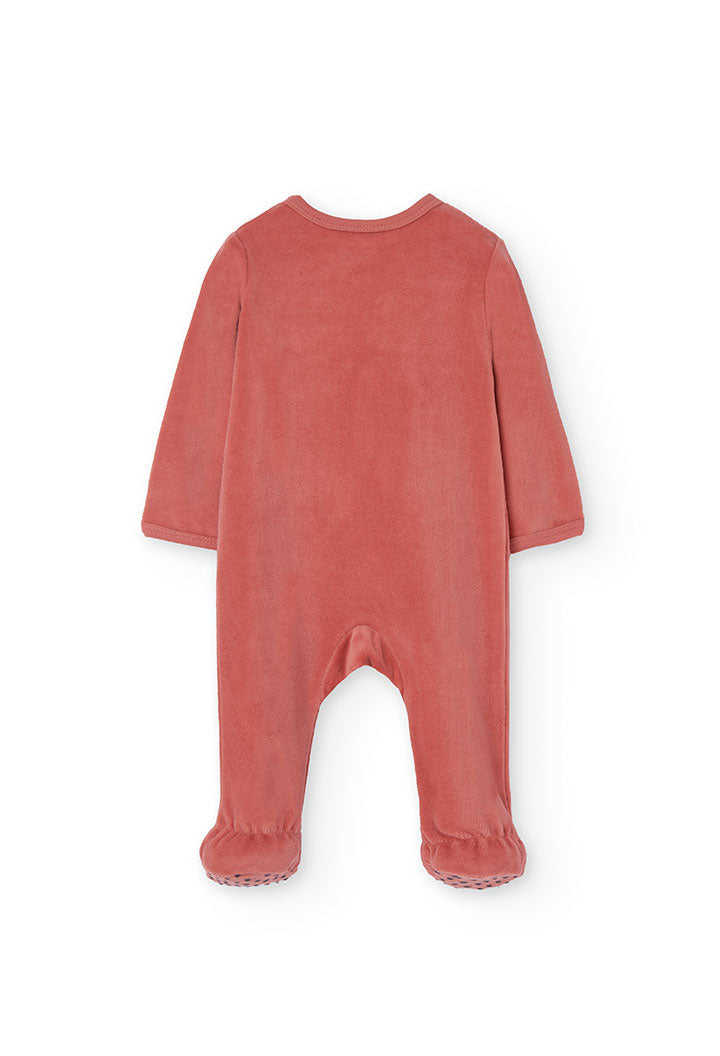 Babygrow veludo para o bebé menina - Boboli