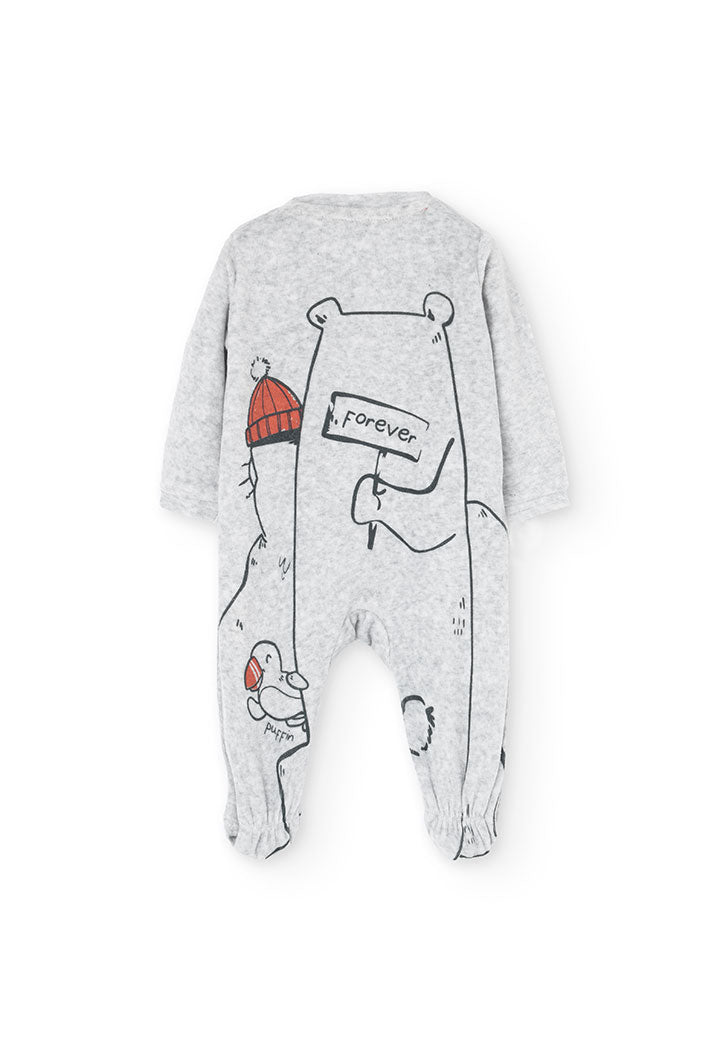 Babygrow veludo para o bebé menino - Boboli