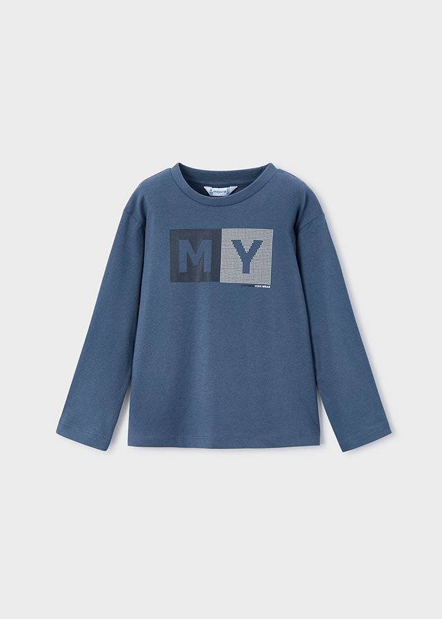 Camisola básica criança Aço - Mayoral