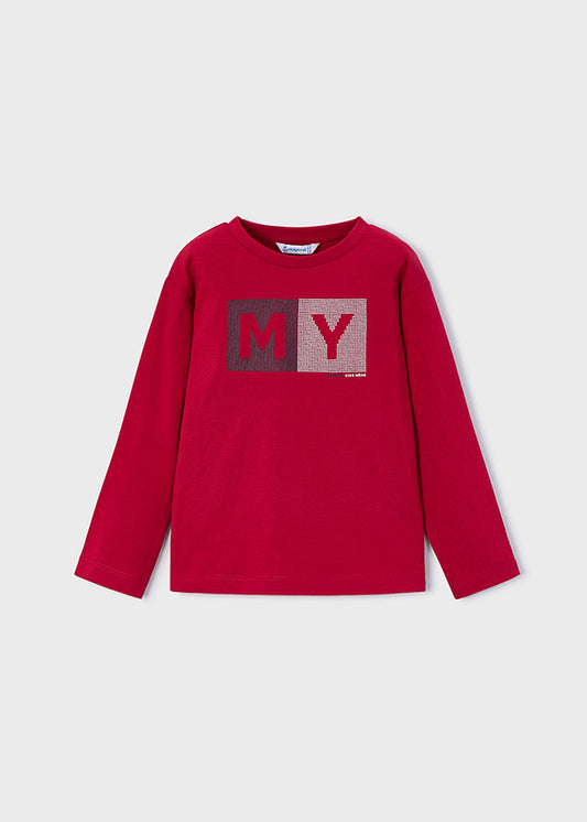 Camisola básica criança Vermelho - Mayoral