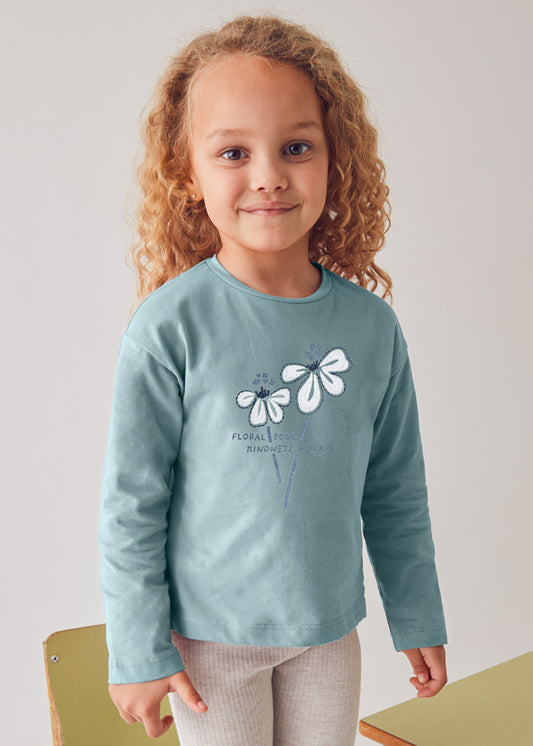 Camisola básica criança Sálvia - Mayoral