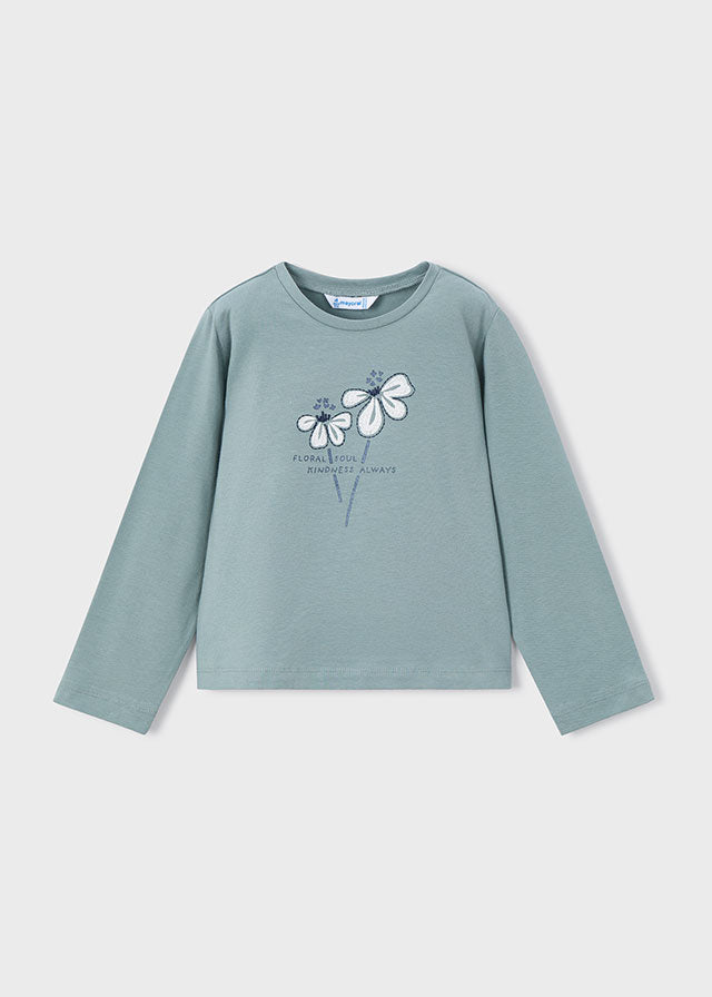 Camisola básica criança Sálvia - Mayoral