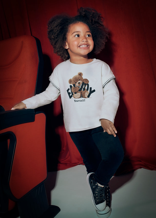 Leggings aveludadas básicas Preto - Mayoral