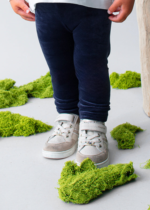 Leggings aveludadas básicas Marinho - Mayoral