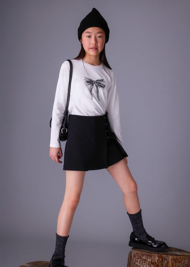 Camisola básica bebé Nata-preto - Mayoral