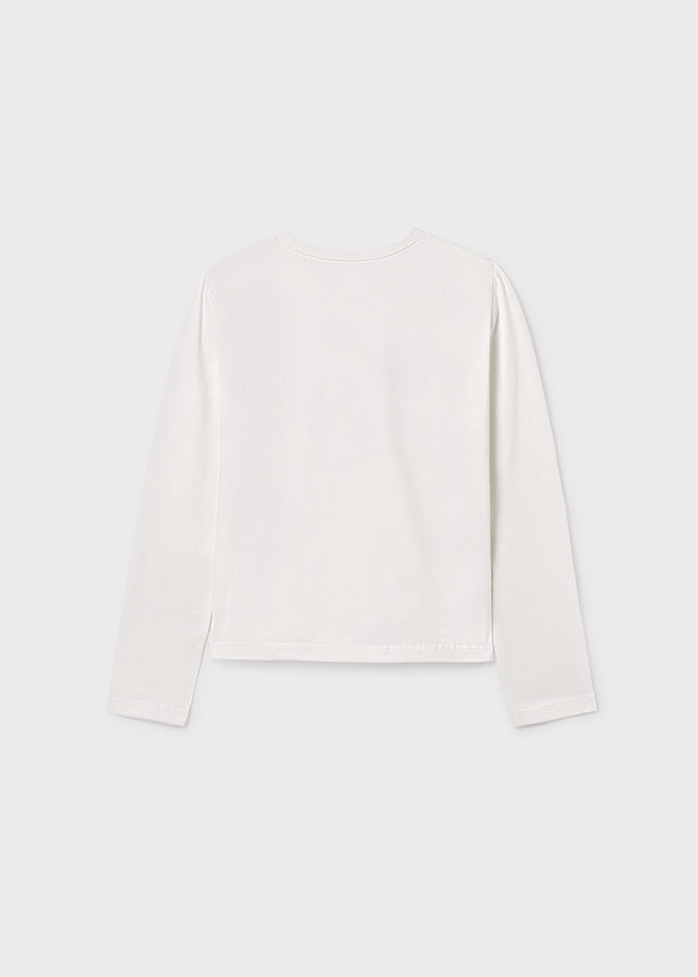 Camisola básica bebé Nata-preto - Mayoral