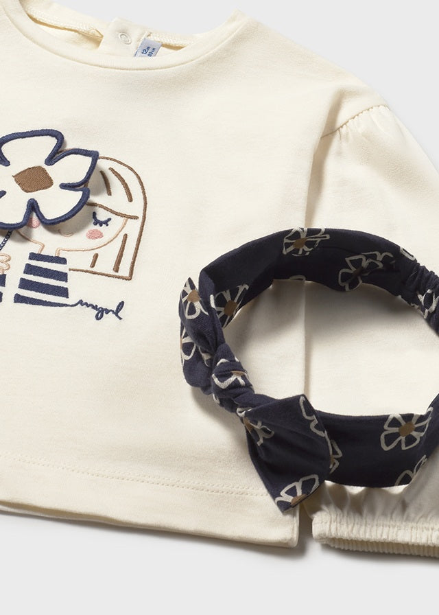 Camisola com bandolete Mac-marinh - Mayoral