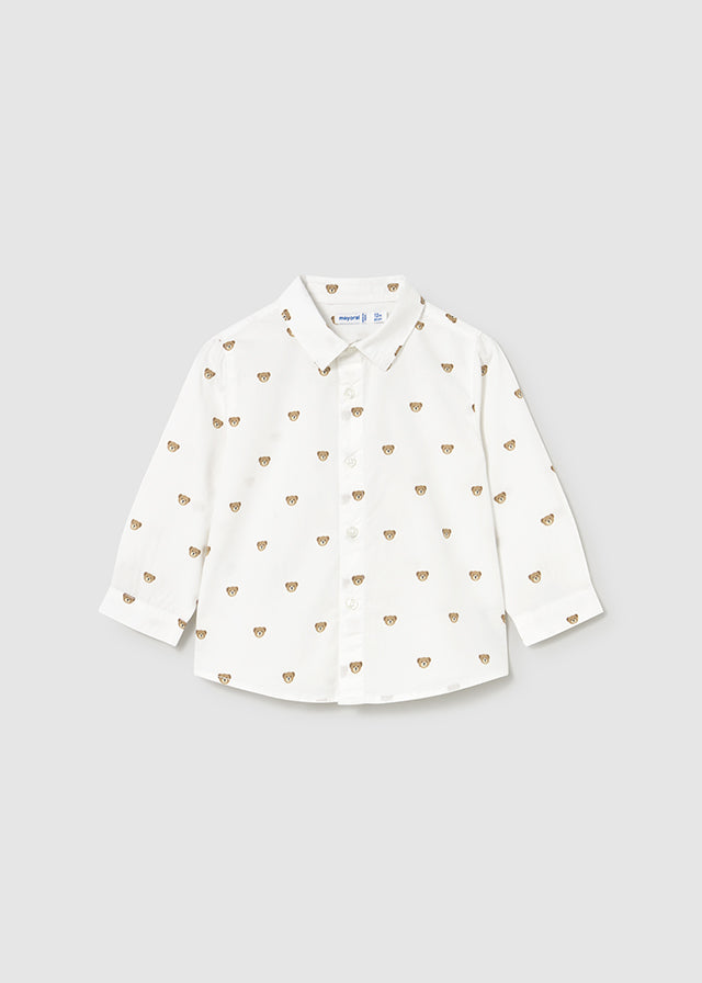 Camisa manga comprida estampada Ursos - Mayoral