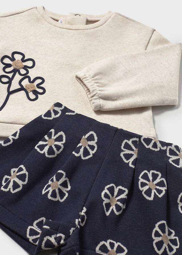 Conjunto 2 peças bermuda jacquard Marinho - Mayoral